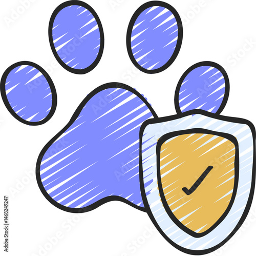 pet insurance illustration on a white background    