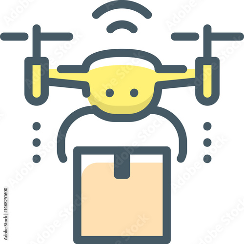 quadcopter illustration on a white background   