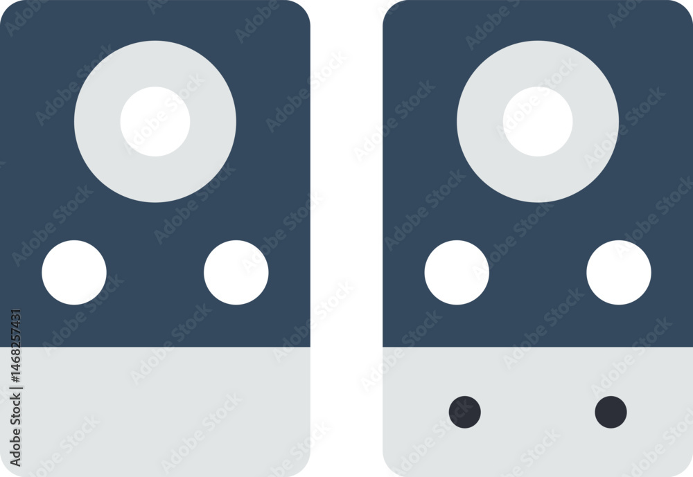 speaker illustration on a white background speaker illustration on a white background