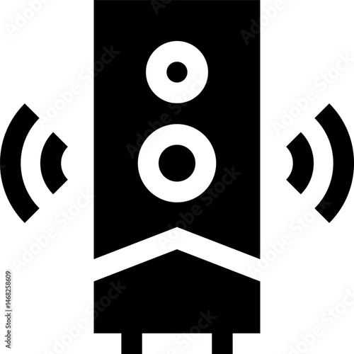 subwoofer illustration on a white backgr