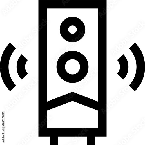subwoofer (2) illustration on a white background    