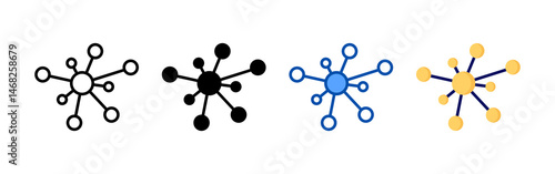 Network icon set bundle. Multi style icon collection perfect for websites, apps, and presentations. Simple vector icon collection