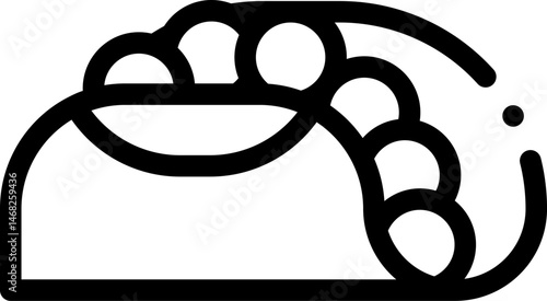 taco illustration on a white background     