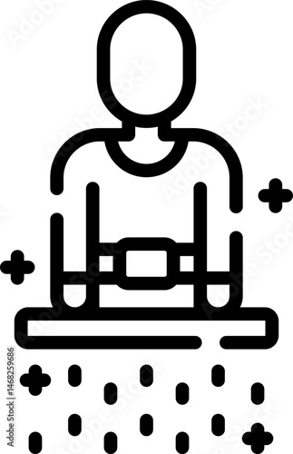 teleport illustration on a white background     