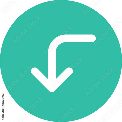 turn down illustration on a white background     