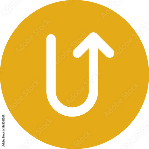 turn up illustration on a white background     