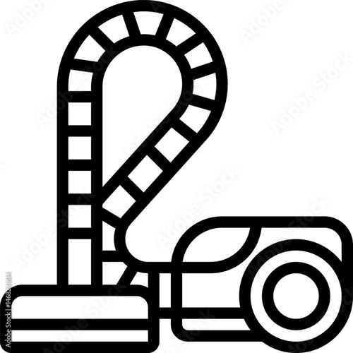 vacuum cleaner illustration on a white background     