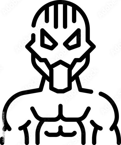 villain illustration on a white background     