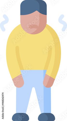 weakness illustration on a white background     