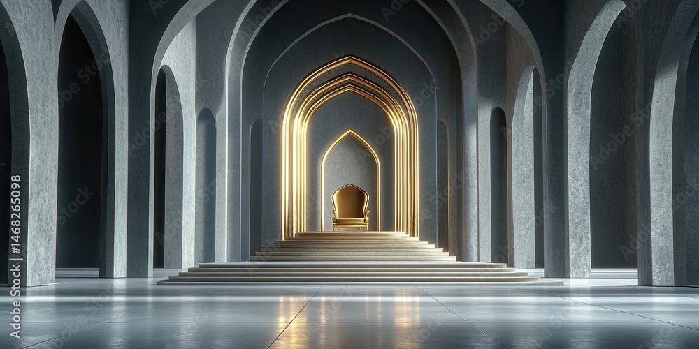 Fototapeta premium Majestic Archway Corridor