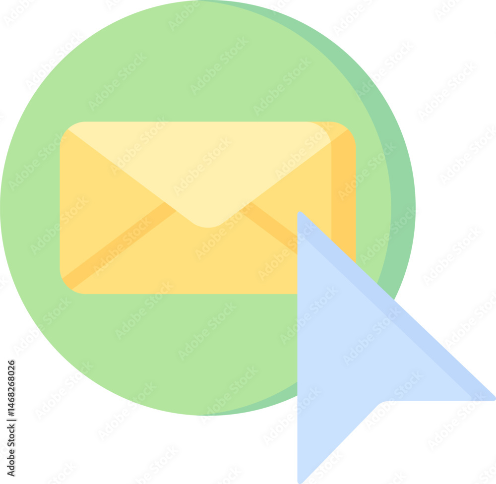mail illustration on a white background mail illustration on a white background