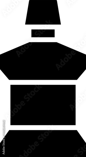 mouthwash illustration on a white background     