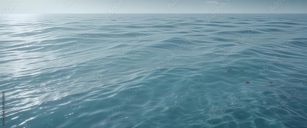 Fototapeta premium Abstract light blue water, subtle wave patterns, tranquil scene , soft, undulating, ripples