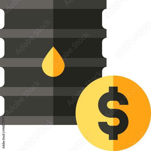 oil illustration on a white background    