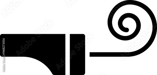 party blower illustration on a white background   