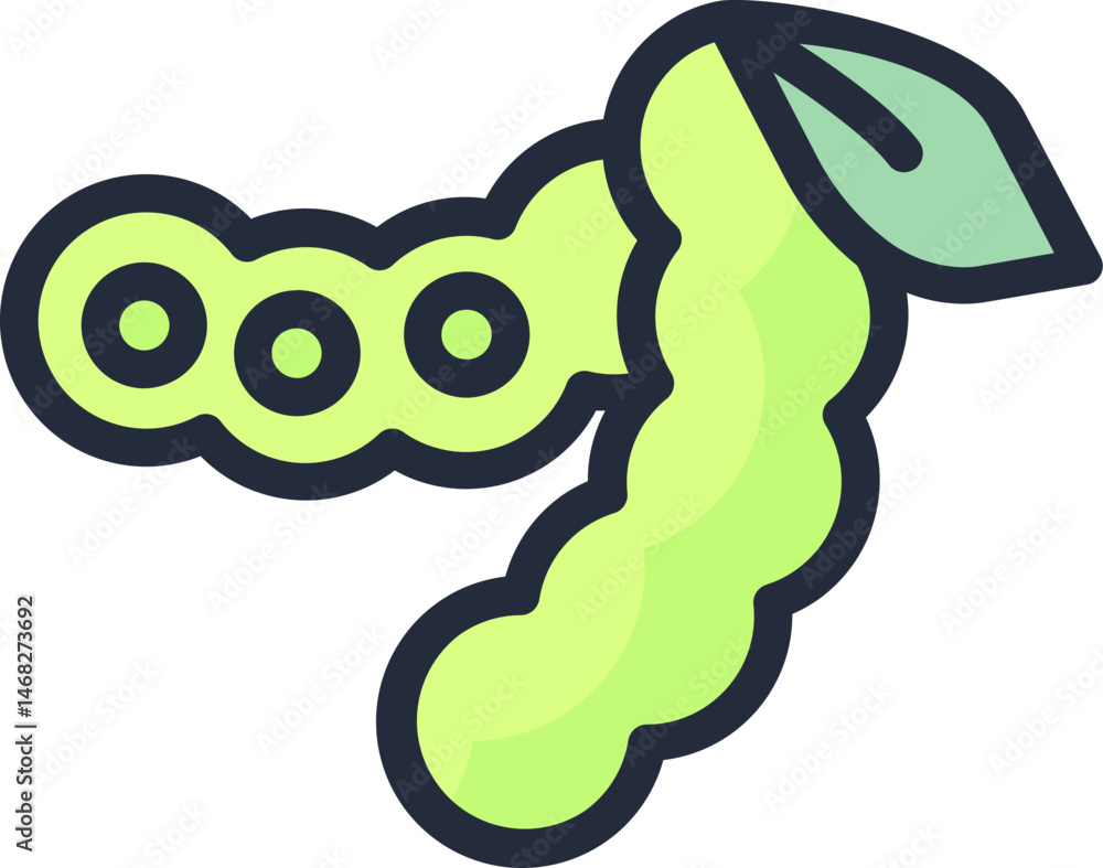 Obraz premium peas (2) illustration on a white background 