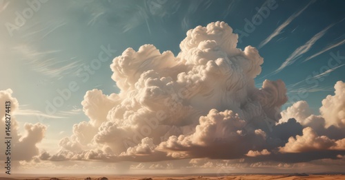 Obraz na płótnie Aged paper overlay, stylized cloudscape, sunny, nostalgic aesthetic , nostalgic, background, soft w salonie