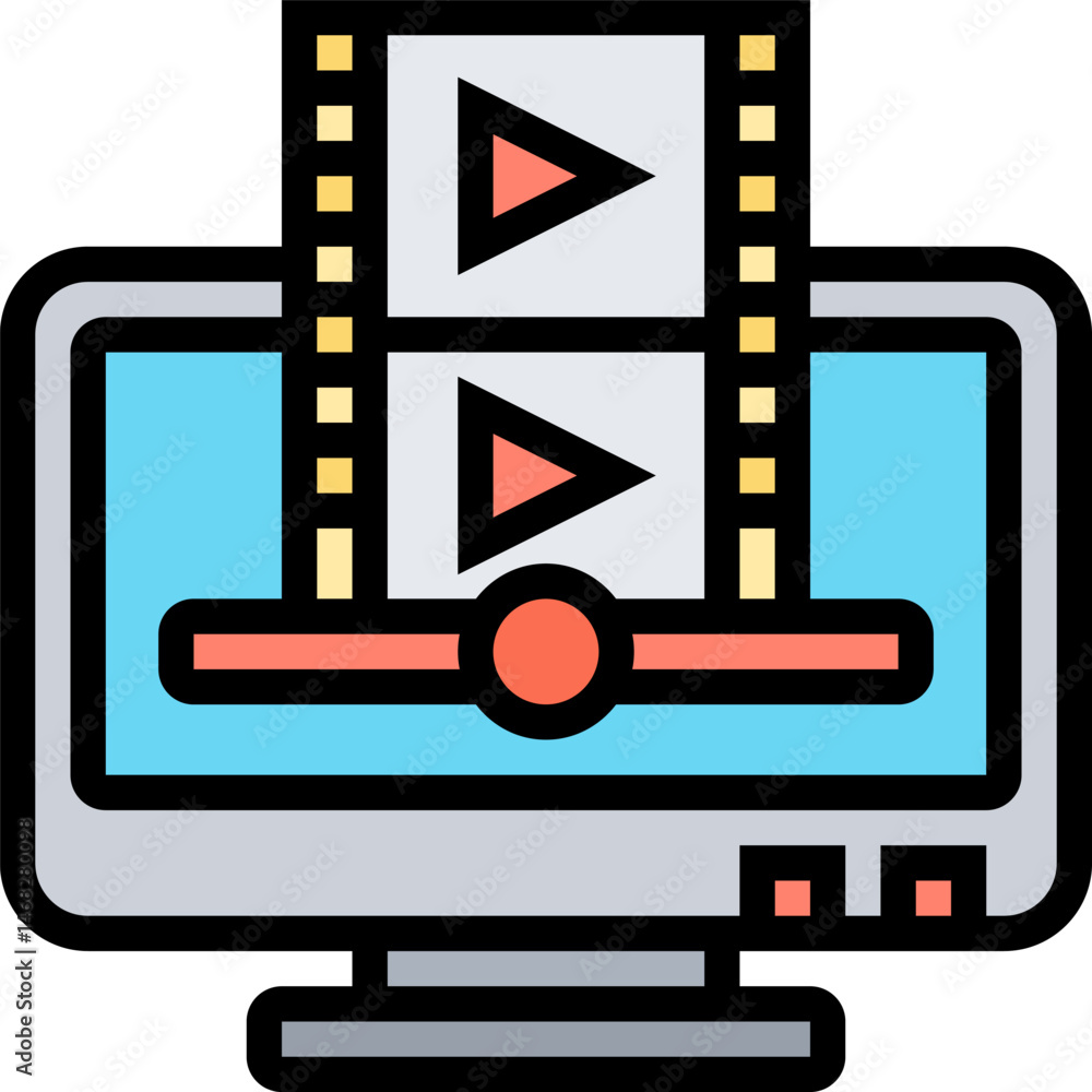 Obraz premium screen illustration on a white background 