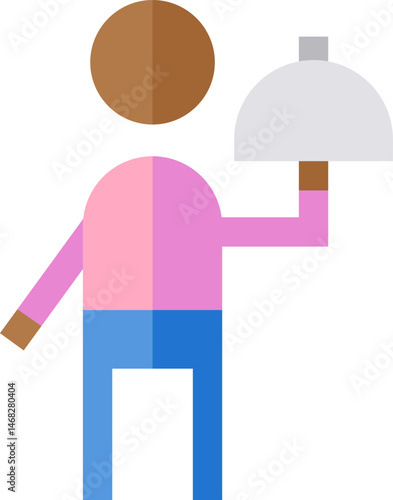 self service illustration on a white background     