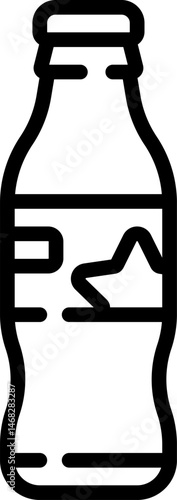 Soft drink illustration on a white background    