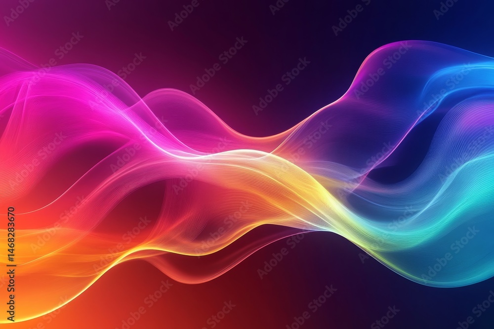 Dynamic colorful abstract wave pattern design. Dynamic colorful abstract wave pattern design.