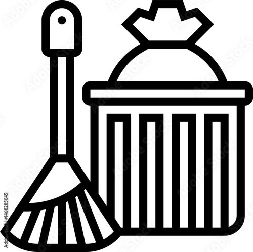 sweep illustration on a white background     