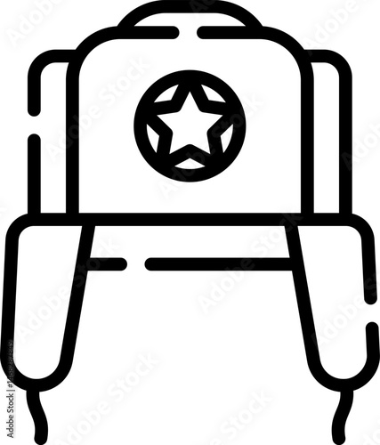 ushanka illustration on a white background    
