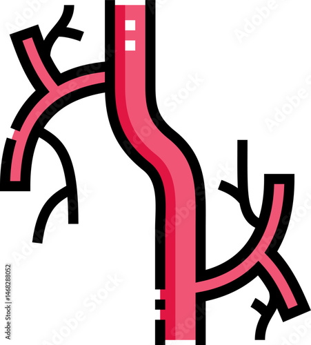 vascular (3) illustration on a white background    