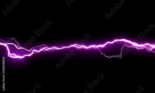 Purple lightning design element