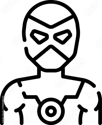villain illustration on a white background    