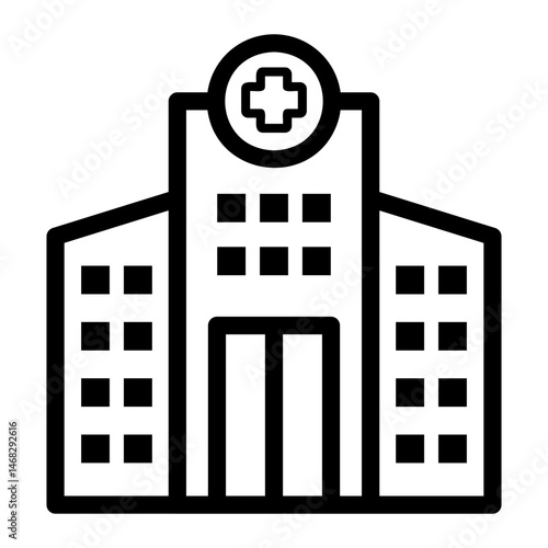 hospital Line Icon