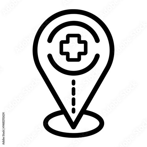 Foto location Line Icon