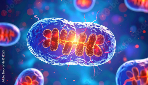 Mitochondria: Powerhouse of the Cell - 3D Microscopic View