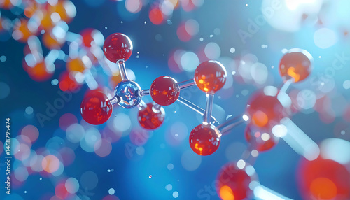 Stunning Molecular Structure:  Science, Chemistry, & Nanotechnology Image