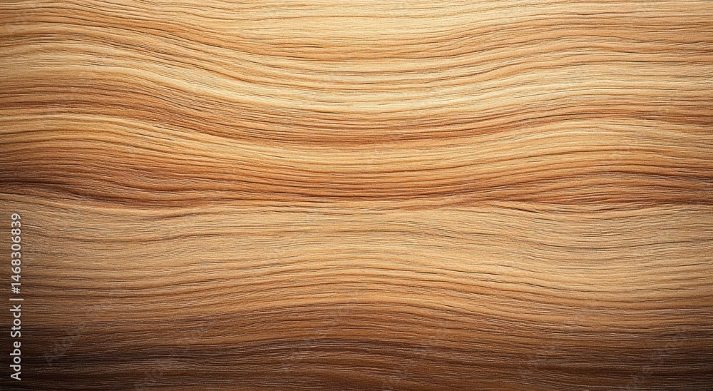 Close-up of textured natural wood surface with wavy grain patterns in light to medium brown tones Close-up of textured natural wood surface with wavy grain patterns in light to medium brown tones
