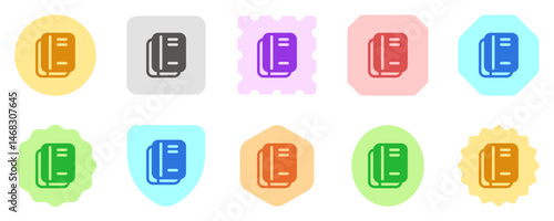 Editable books, notebooks, textbooks, journal, diary vector icon. Part of a big icon set family. Perfect for web and app interfaces, presentations, infographics, etc