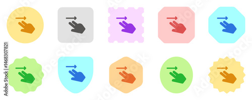 Editable two fingers swipe right vector icon. Part of a big icon set family. Perfect for web and app interfaces, presentations, infographics, etc