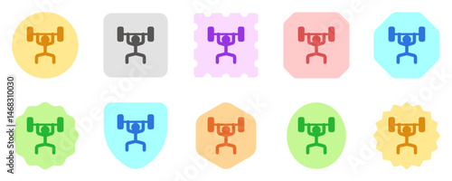 Editable weight lifting vector icon. Part of a big icon set family. Perfect for web and app interfaces, presentations, infographics, etc