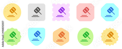 Editable gavel, law, hammer, auction vector icon. Part of a big icon set family. Perfect for web and app interfaces, presentations, infographics, etc