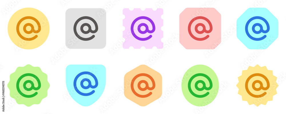 Editable at, mention, email address vector icon. Part of a big icon set family. Perfect for web and app interfaces, presentations, infographics, etc Editable at, mention, email address vector icon. Part of a big icon set family. Perfect for web and app interfaces, presentations, infographics, etc