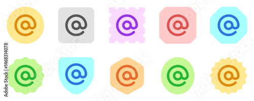 Editable at, mention, email address vector icon. Part of a big icon set family. Perfect for web and app interfaces, presentations, infographics, etc