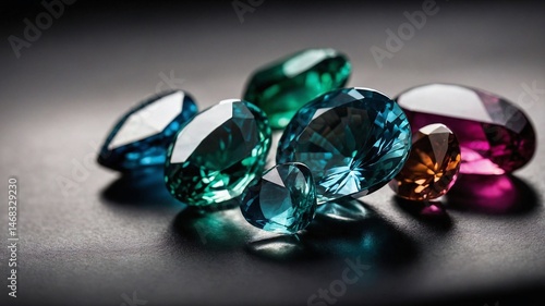 A dazzling assortment of colorful gemstones and jewels.