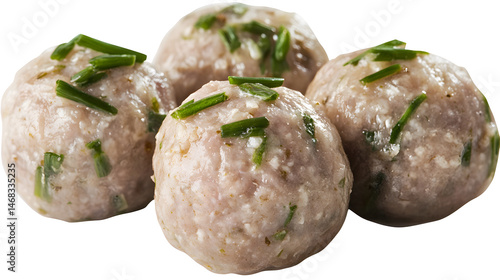 Obraz na płótnie steamed meatball, dim sum food cutout png isolated on white or transparent background
w salonie