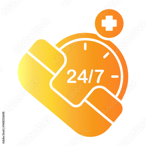 emergency call Gradient icon