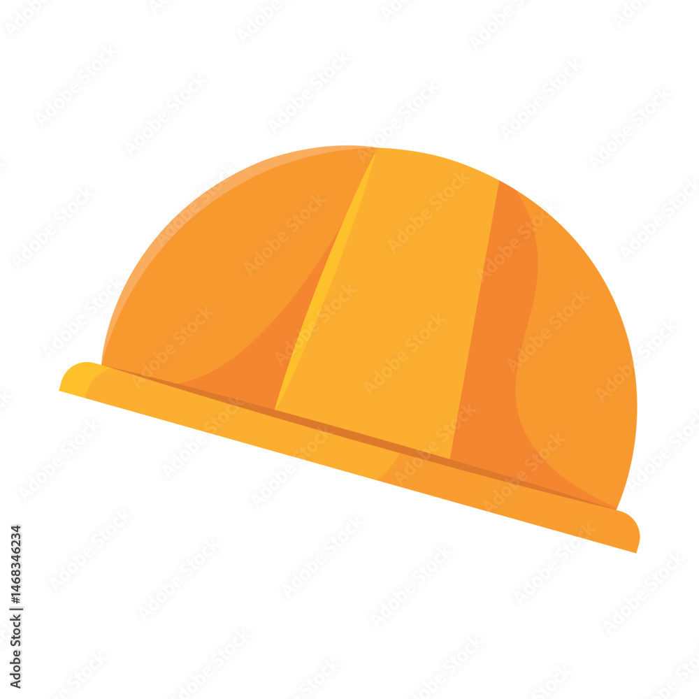 Orange safety helmet icon. Vector Orange safety helmet icon. Vector