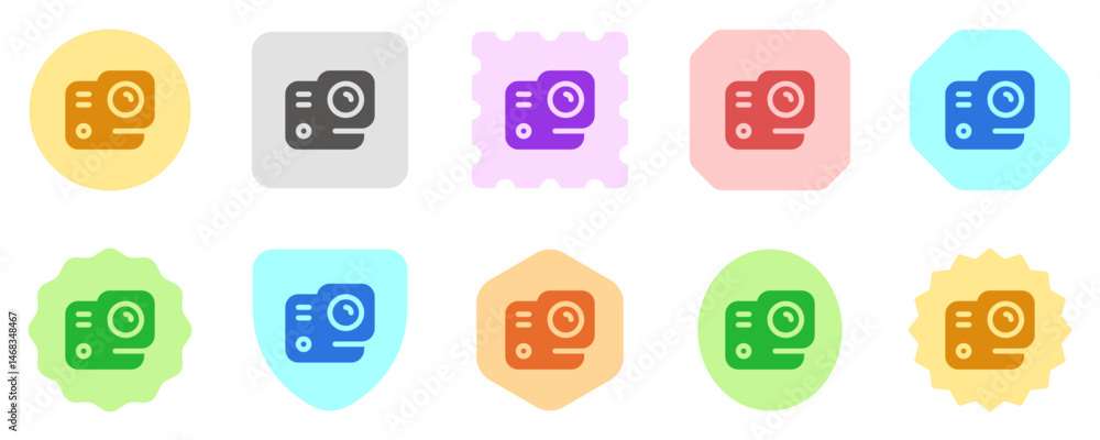 Editable vector action camera icon. Part of a big icon set family. Perfect for web and app interfaces, presentations, infographics, etc Editable vector action camera icon. Part of a big icon set family. Perfect for web and app interfaces, presentations, infographics, etc