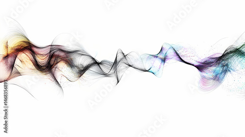 The phrase modern white background abstract technology communication data science is given. [Whispering Archives] | Echoed Paragraphs | repeated phrase. Illustration
