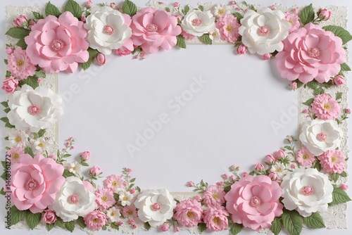 pink and white color paper