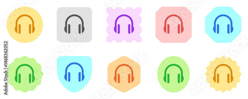 Editable vector headphones earmuffs icon. Black, transparent white background. Part of a big icon set family. Perfect for web and app interfaces, presentations, infographics, etc