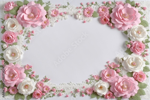 Wallpaper Mural pink and white color paper Torontodigital.ca